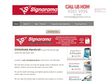 Tablet Screenshot of mandurahsignarama.com.au